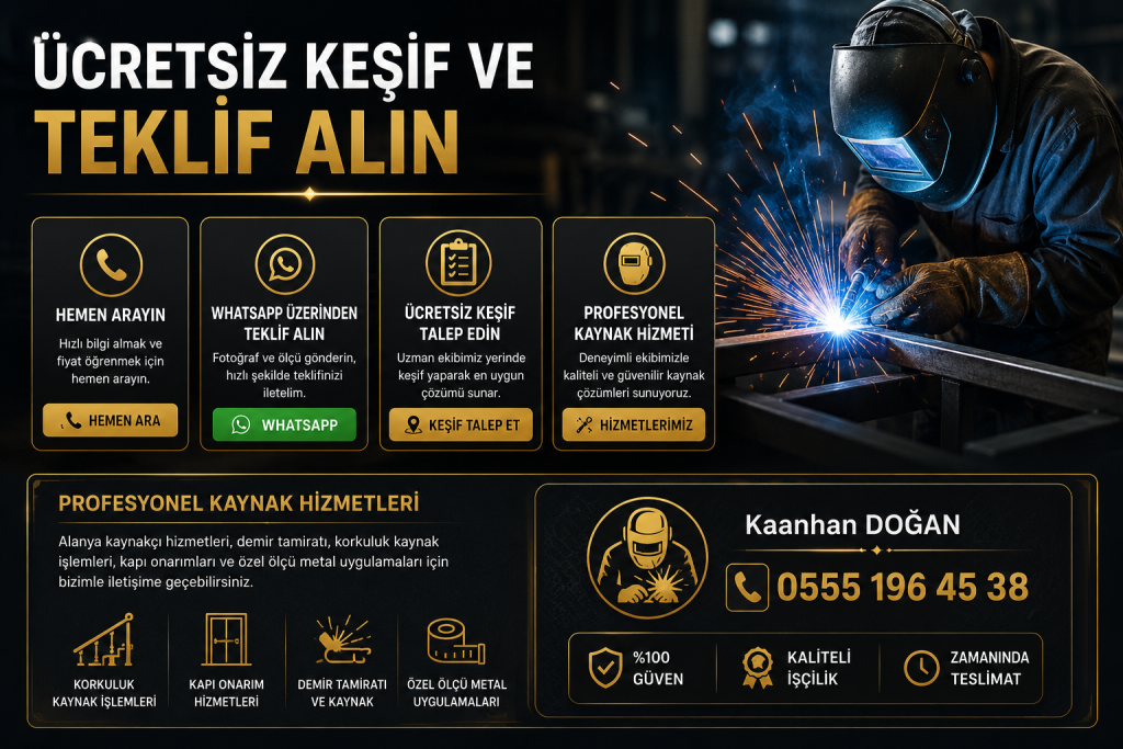 Alanya Kaynakçı ve Demir Doğrama Hizmetleri