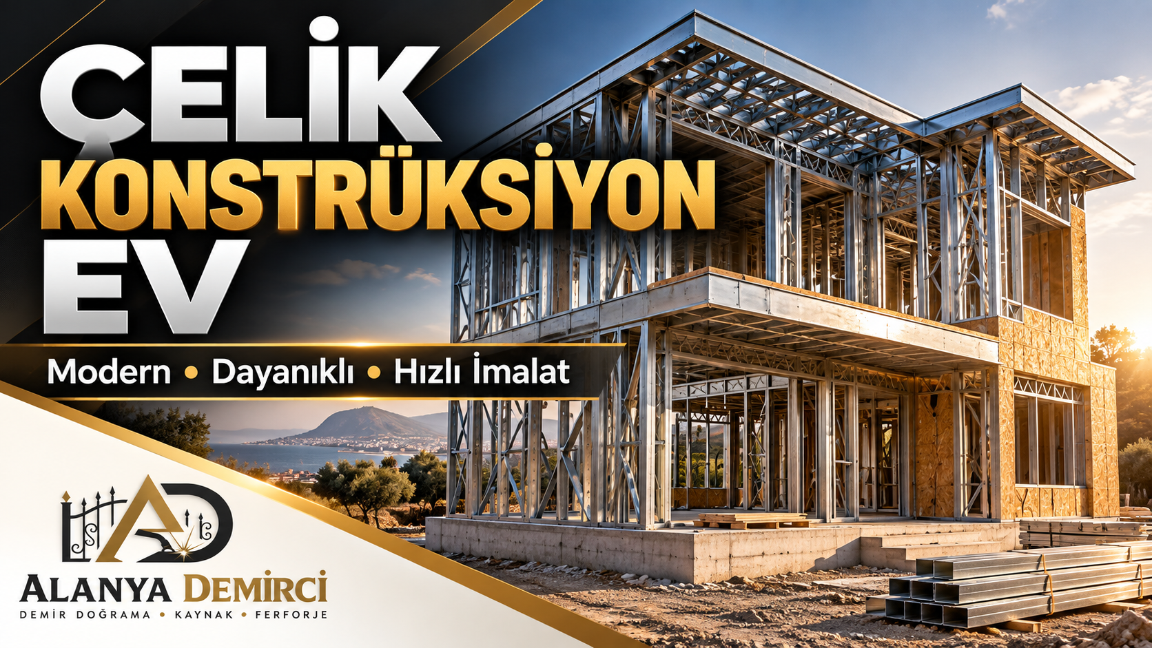 Alanya Tiny House prefabrik bağ ve bahçe evi uygulaması